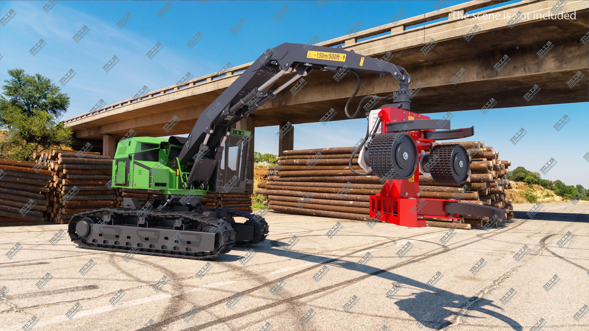 images/goods_img/20210313/3D model Tracked Harvester Generic Rigged/2.jpg
